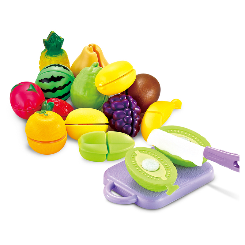 Kitchen Fruit and Vegetable Set Children Cut Fruit Toys Plastic