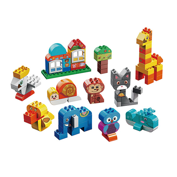 DIY wonderful zoo variety animals 108 pcs buidling blocks