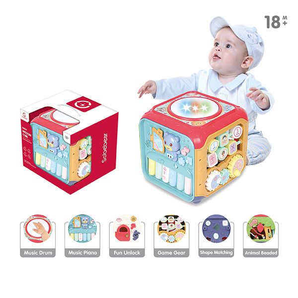 Functional cubes early education baby toy