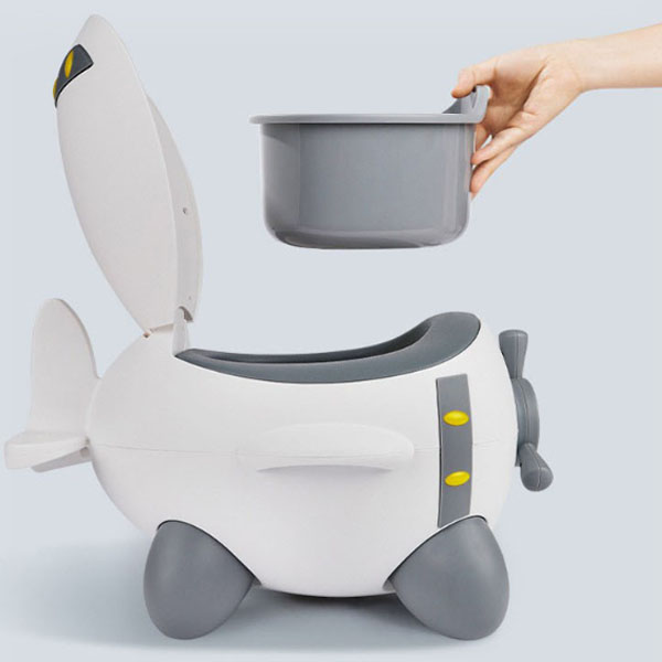 Portable cute plane soft cushion toys baby potty training toilet