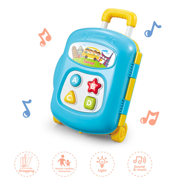 Baby music suitcase toy early educational infant toys musical suitcase baby toys