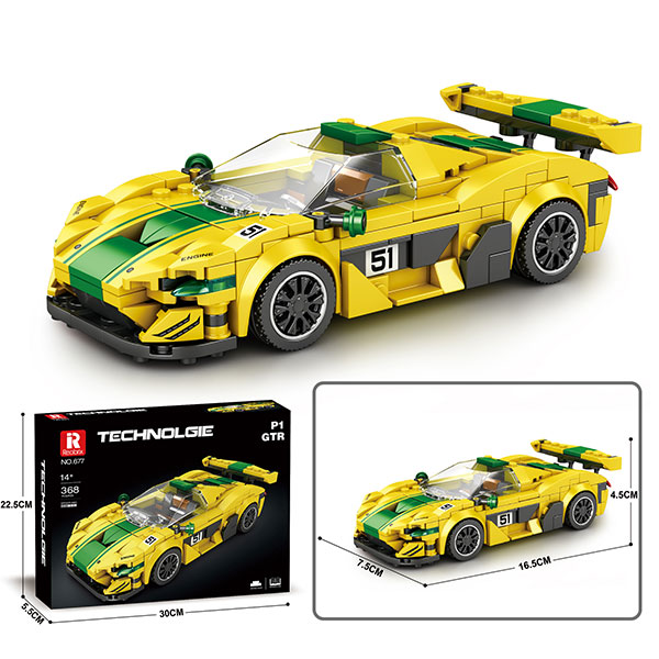 Supercar Model Race Car Model Building Block