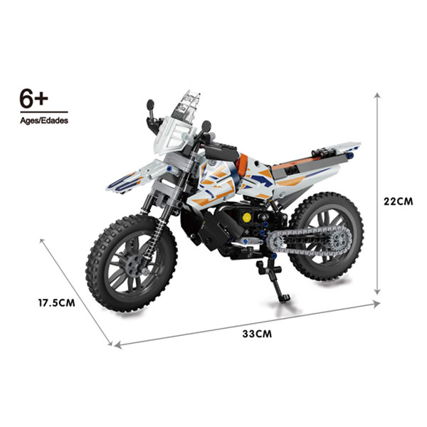 Toy Bricks Off-Road Motorcycle Blocks Model Educational Toys 434 pcs Building Block