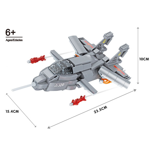 Military Fighter Aircraft Attack Helicopter Building Block