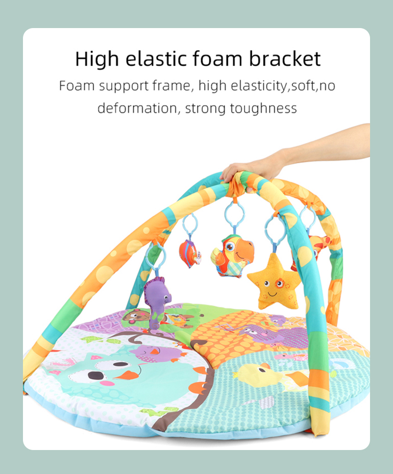 Indoor Eco-Friendly Non-Toxic Parent-Child Baby Padded Play Mat Carpet Educational Soft Round Baby Play Mat