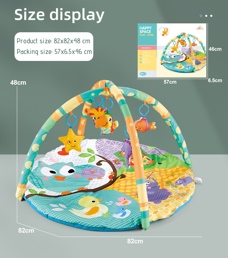 Indoor Eco-Friendly Non-Toxic Parent-Child Baby Padded Play Mat Carpet Educational Soft Round Baby Play Mat