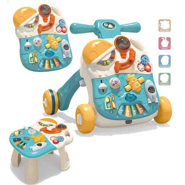 Baby Walker Sit-to-stand 3 IN 1 Baby Walker With Music And Seat