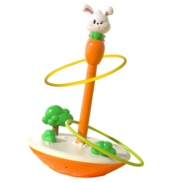 Cute animal's trap tumbler carrots and rabit baby toy ring toss game