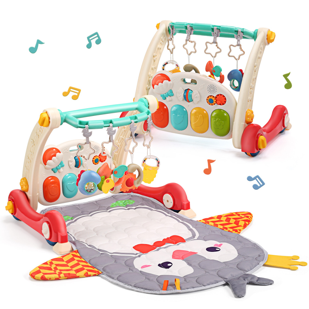 Owl Fitness Rack Piano Baby Playmat