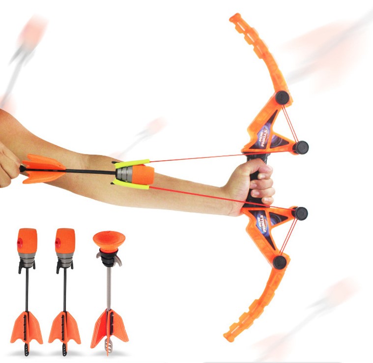 Bow And Arrow Set Toys Outdoor Game, Whistle Bow And Arrow For Kids