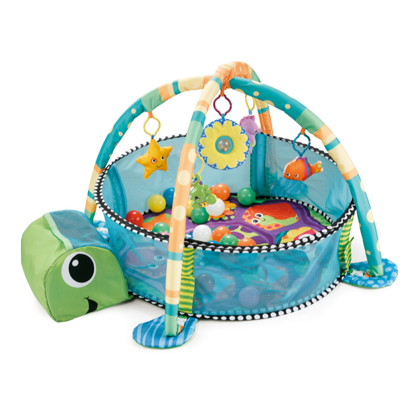 Turtle Infant Sleeping Carpet Ocean Ball Baby Soft Activity Gym Round Play Mat