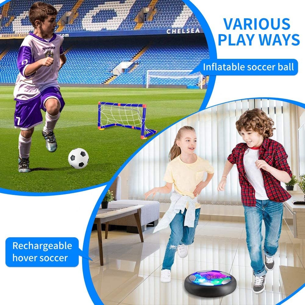 RX3385B Hover Soccer Ball Set Foam Bumper Indoor Sports Air Soccer Game with Led Light For Children