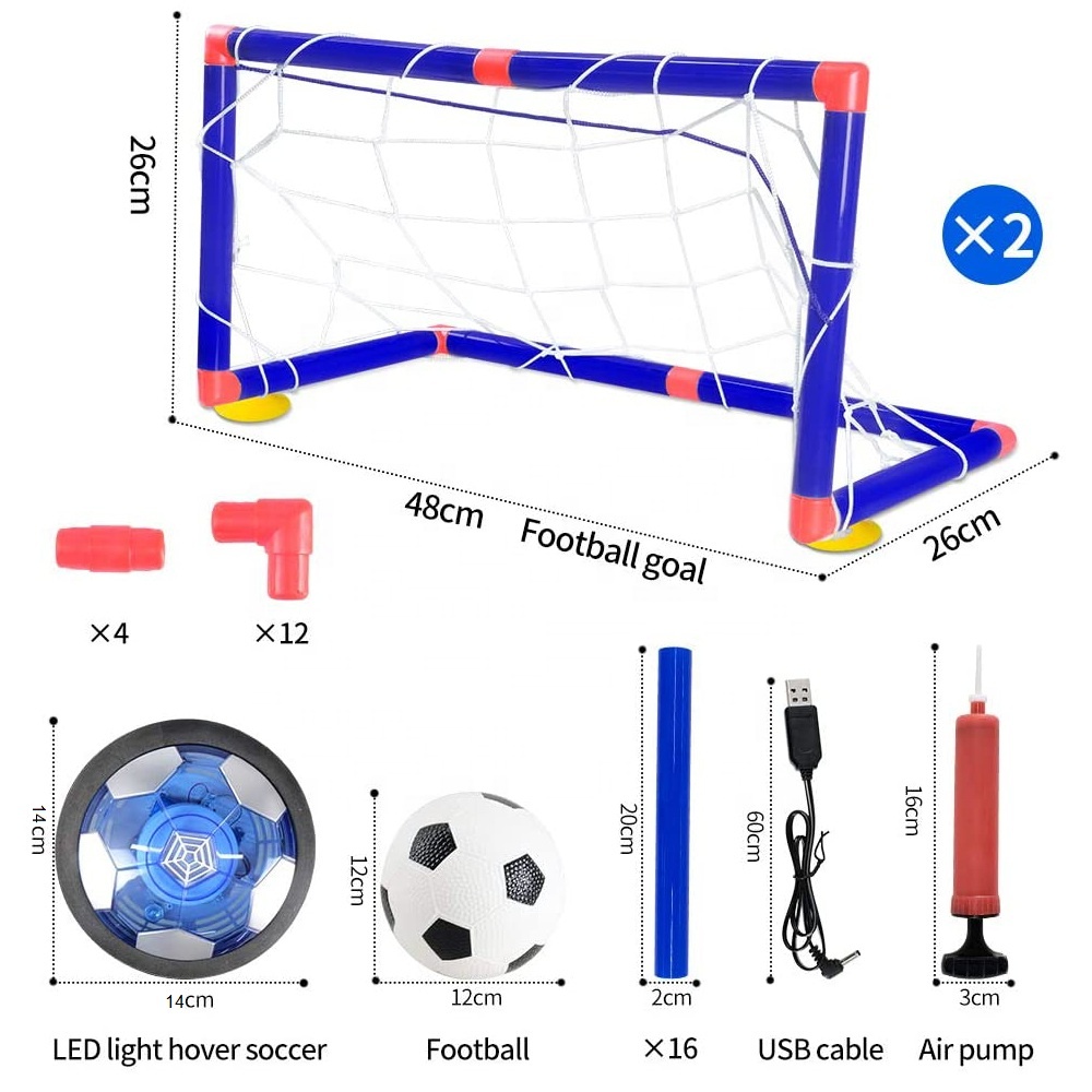 RX3385B Hover Soccer Ball Set Foam Bumper Indoor Sports Air Soccer Game with Led Light For Children