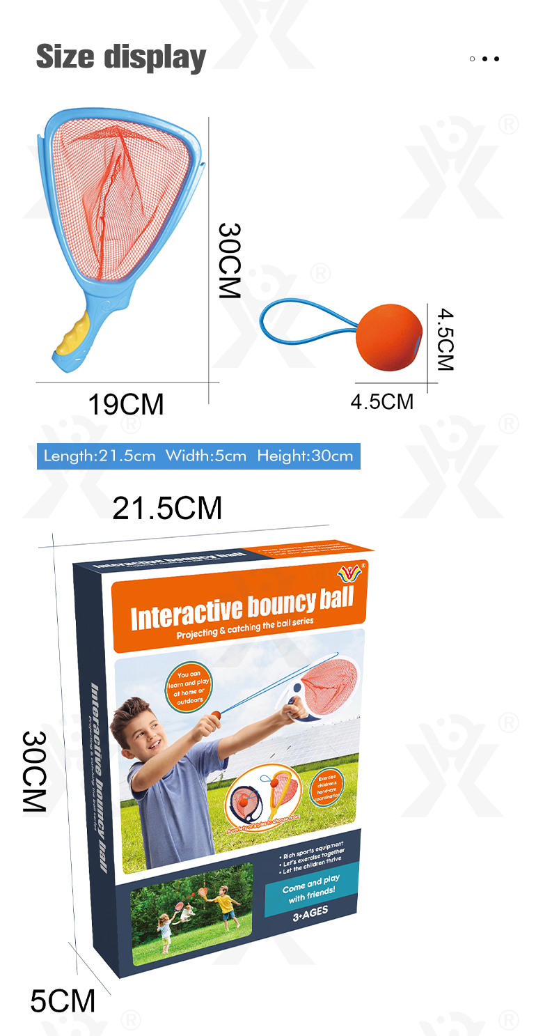 Chengji summer beach interactive bouncy ball catch and toss game throwing ball hand sport toys kids outdoor play game