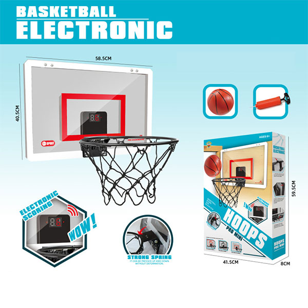 Sport training indoor electronic scoring basketball board hoop toy for kids