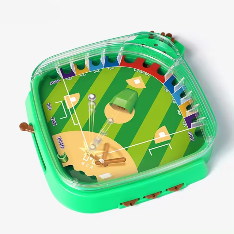 Finger Baseball Pinball Game Tabletop game mini plastic baseball bat