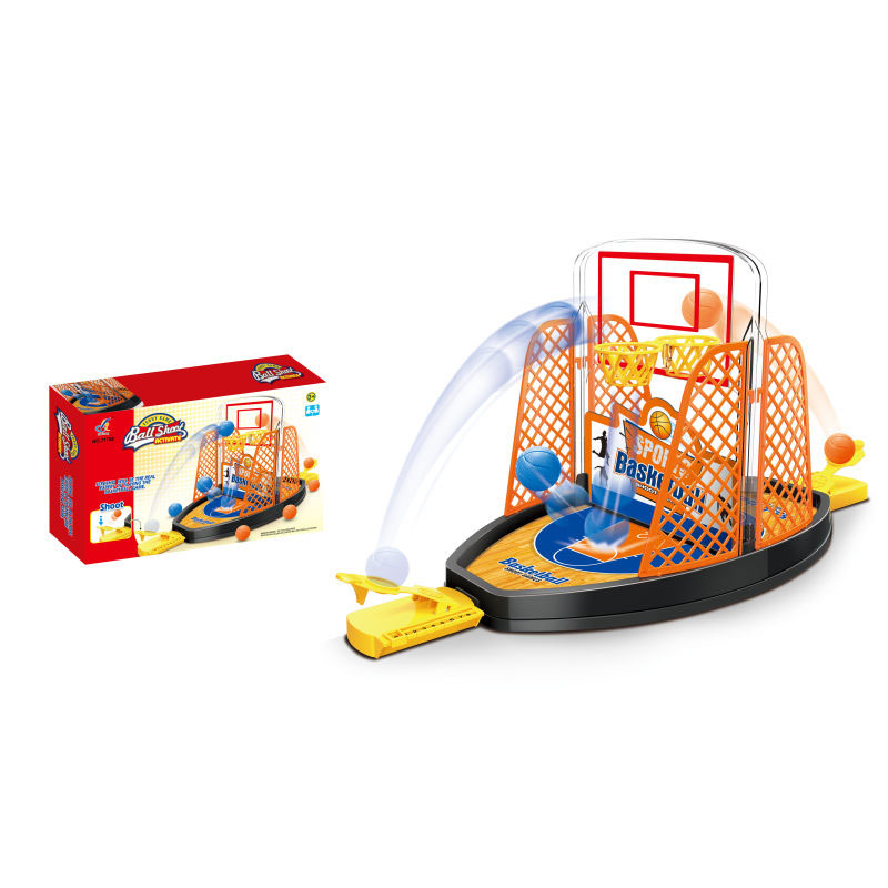 Double Finger Shooting Plastic Educational Tabletop Mini Basketball Board Game for Kids