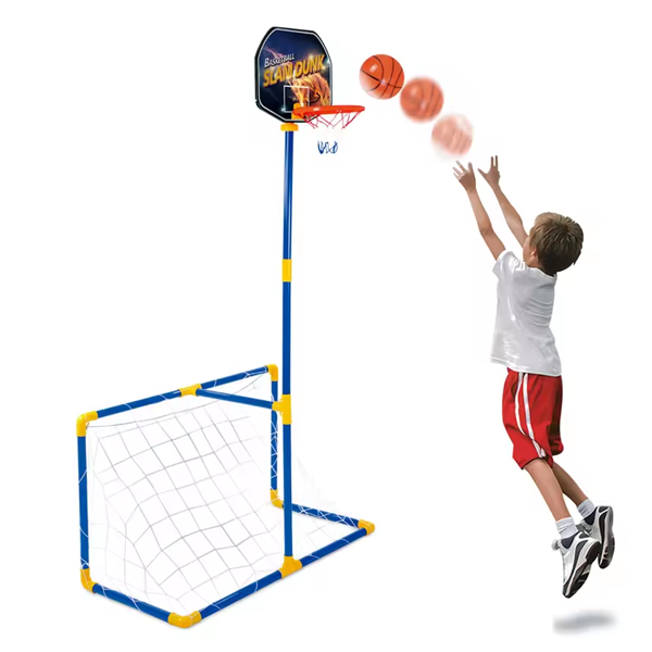 2in1 kids backboard football basketball set toy