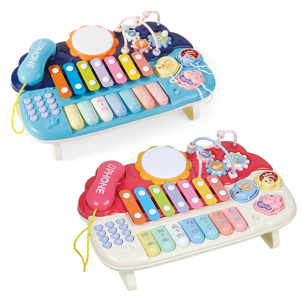 Baby Musical Piano Toy Baby Busy Board Baby Activity Sensory Toy Set