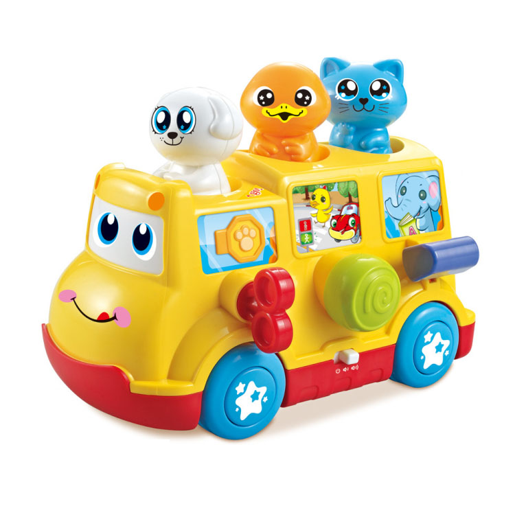 Baby School Bus Toy with Light and Sounds